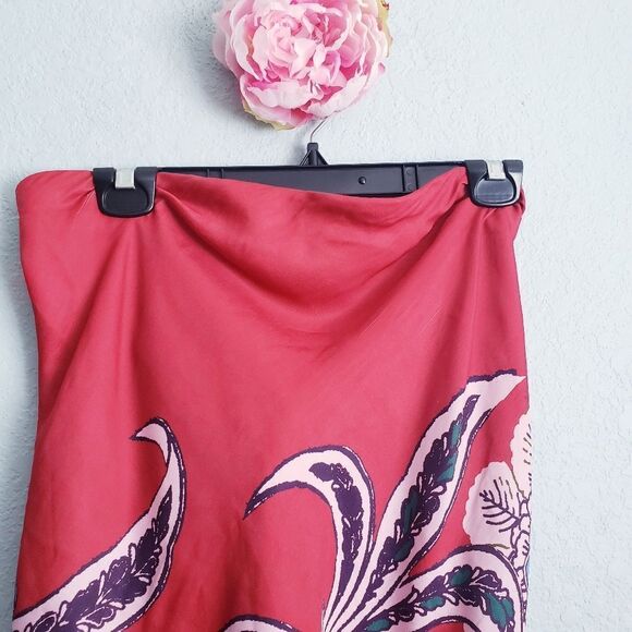 Intimately Free People Red Floral Paisley Spellbound Bodysuit - Picture 4 of 8